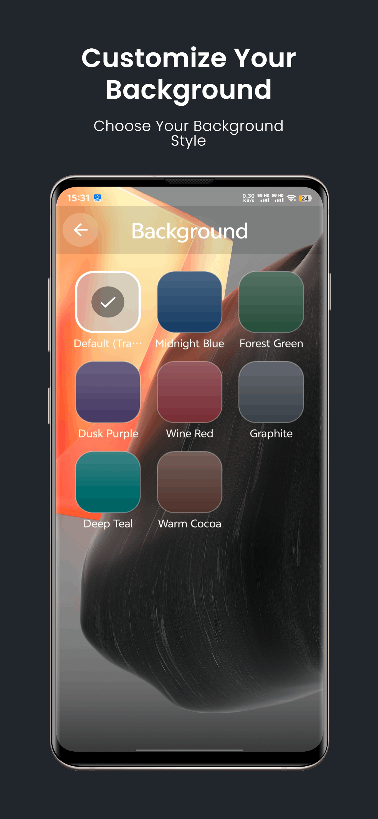 App screenshot